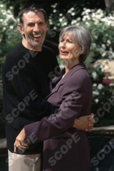 Star Trek star Leonard Nimoy with wife Susan at Hollywood Home.